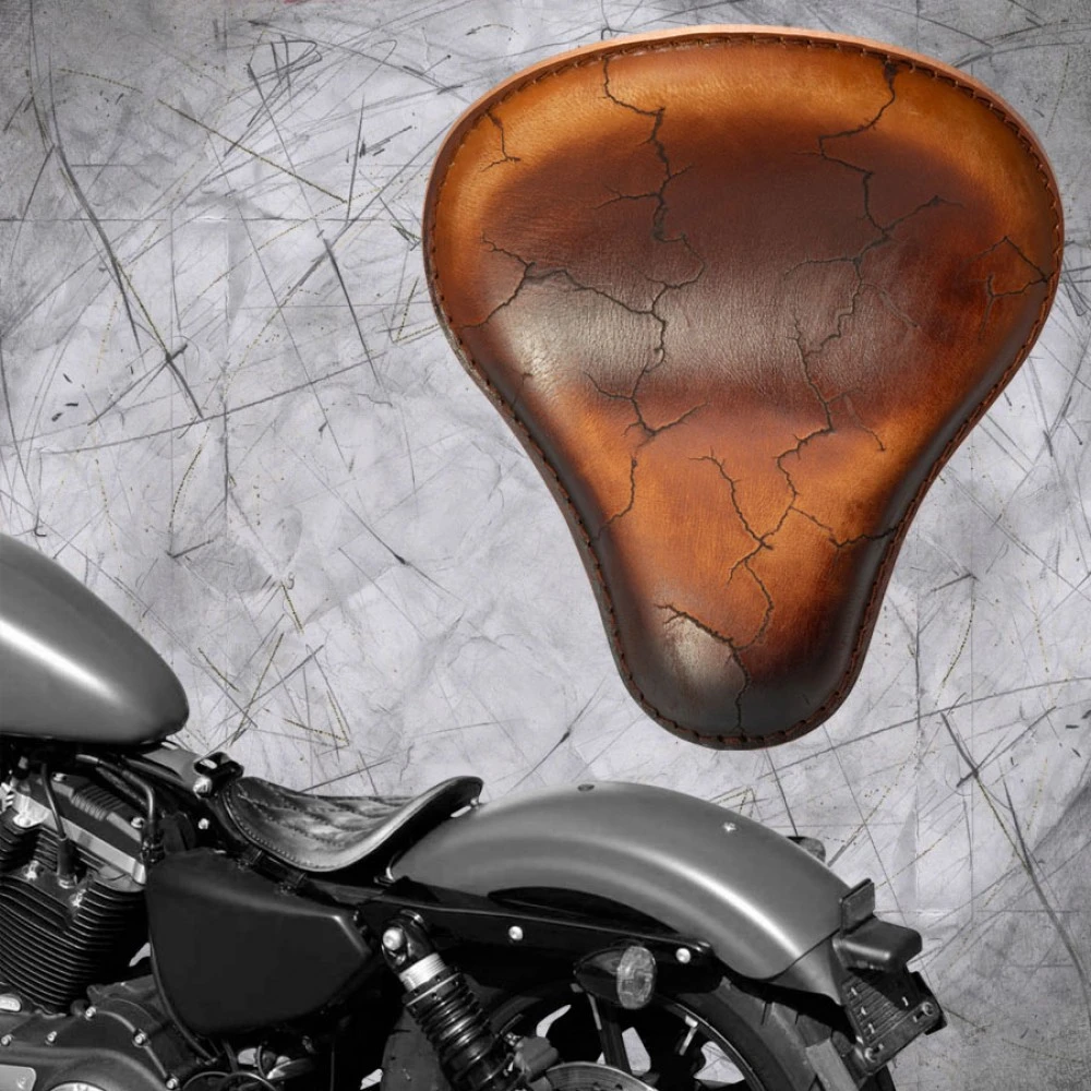 Solo Sitz Harley Davidson Sportster 04-22 Vintage Braun Electro 3 Solo Sitz Harley Davidson Sportster 04-22 Vintage Braun Electro