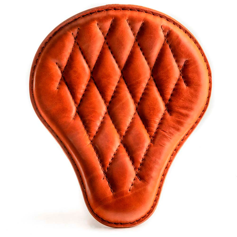 Solo Sitz + Montage Kit Harley Davidson Sportster 04-22 Cognac Rautenmuster 4 Solo Sitz + Montage Kit Harley Davidson Sportster 04-22 Cognac Rautenmuster – Bild 2