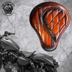 Solo Sitz + Montage Kit Harley Davidson Sportster 04-22 No-compromise Sattel Tan