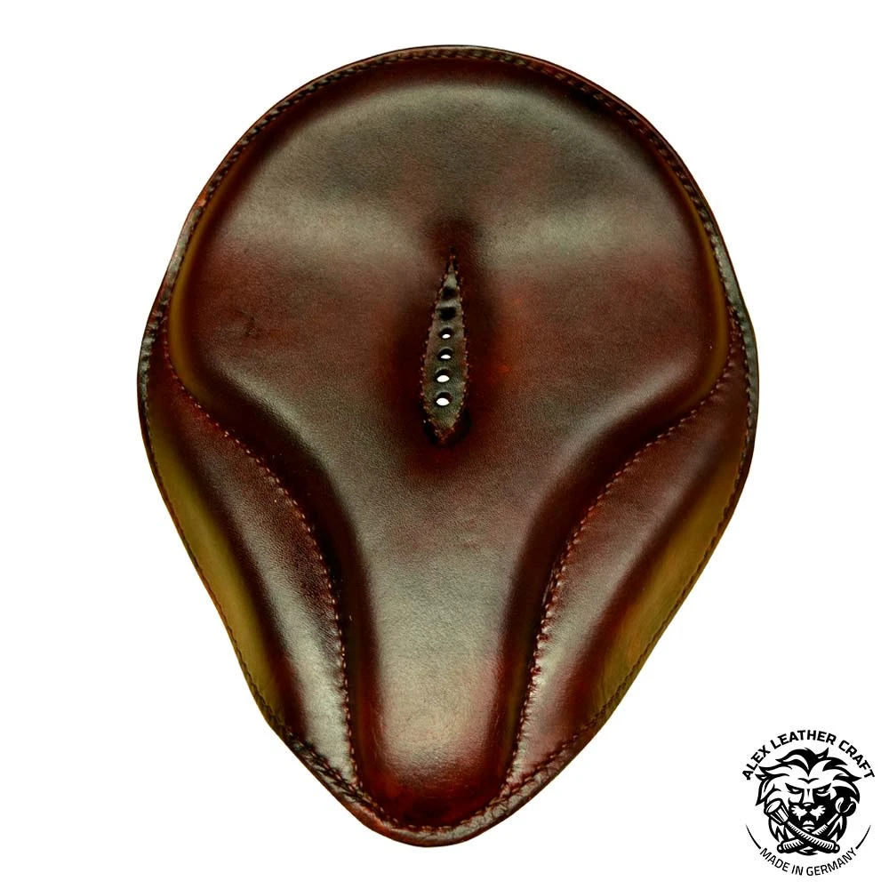 Solo Sitz + Montage Kit Harley Davidson Sportster 04-22 Oldtimer Dunkelbraun 4 Solo Sitz + Montage Kit Harley Davidson Sportster 04-22 Oldtimer Dunkelbraun – Bild 2