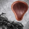 Solo Sitz + Montage Kit Harley Davidson Sportster 04-22 Knitter Cognac