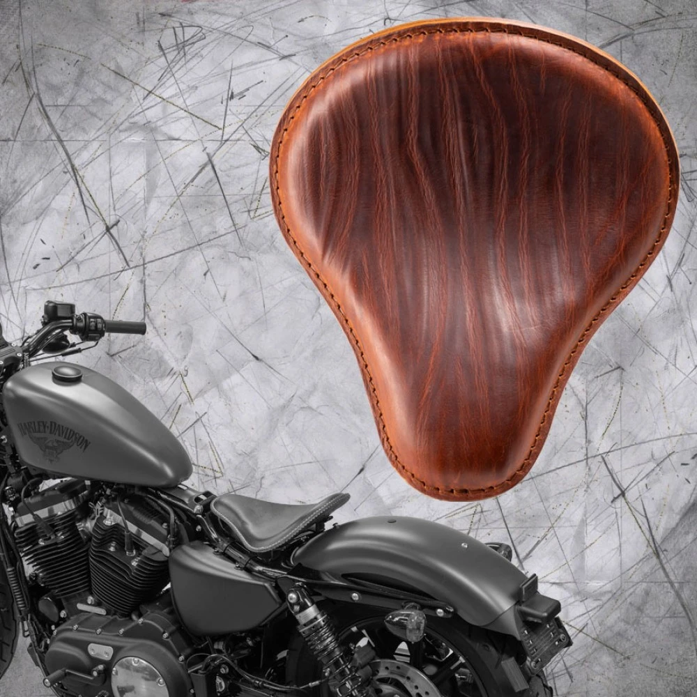 Solo Sitz + Montage Kit Harley Davidson Sportster 04-22 Knitter Cognac 3 Solo Sitz + Montage Kit Harley Davidson Sportster 04-22 Knitter Cognac
