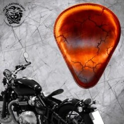 Triumph Bonneville Bobber Sitz Ab 2016 Tropfen Electro Vintage Braun Sattel Tan