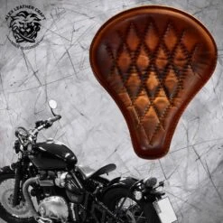 Triumph Bonneville Bobber Sitz Ab 2016 Lang Vintage Braun V3