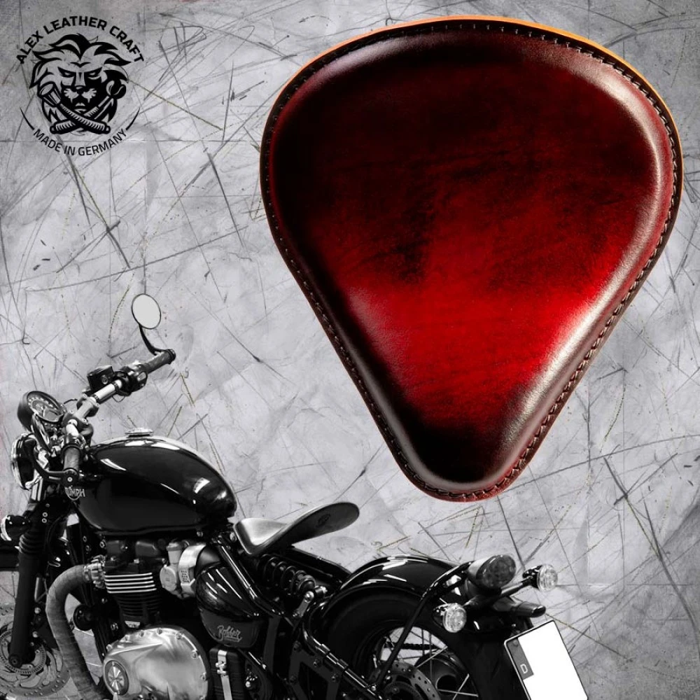 Triumph Bonneville Bobber Sitz Ab 2016 Tropfen Vintage Rot 3 Triumph Bonneville Bobber Sitz Ab 2016 Tropfen Vintage Rot