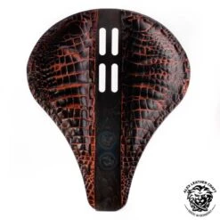 Triumph Bonneville Bobber Sitz Ab 2016 4Fourth Lang Kroko Tan Metall -Alex Leather Craft Verkäufe triumph bonneville bobber seat since 2016 long 4fourth alligator saddle tan 2 1000x1000 1