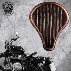 Triumph Bonneville Bobber Sitz Ab 2016 Lang Dunkelbraun V2