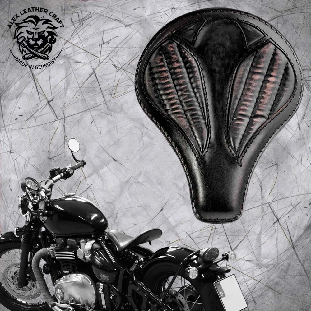 Triumph Bonneville Bobber Sitz Ab 2016 Lang LS Vintage Schwarz V2 3 Triumph Bonneville Bobber Sitz Ab 2016 Lang LS Vintage Schwarz V2