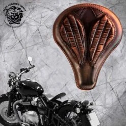 Triumph Bonneville Bobber Sitz Ab 2016 Lang LS Vintage Braun V2