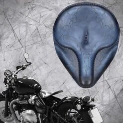 Triumph Bonneville Bobber Sitz Ab 2016 Oldtimer Mitternachtsblau Electro