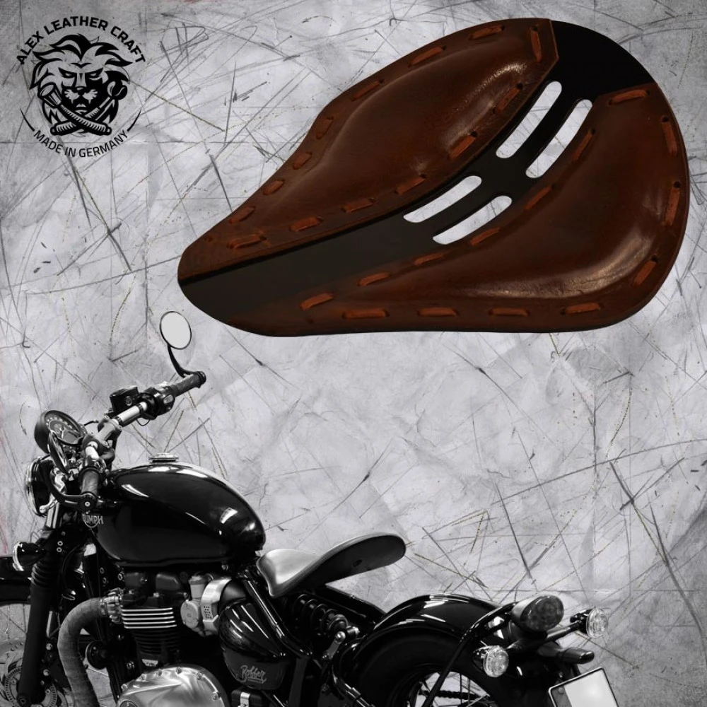 Triumph Bonneville Bobber Sitz Ab 2016 4Fourth Büffel Braun Metall 3 Triumph Bonneville Bobber Sitz Ab 2016 4Fourth Büffel Braun Metall