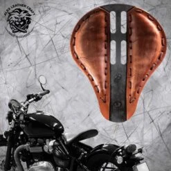 Triumph Bonneville Bobber Sitz Ab 2016 4Fourth Electro Vintage Braun Metall