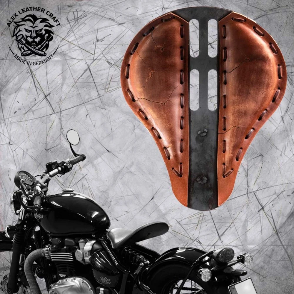 Triumph Bonneville Bobber Sitz Ab 2016 4Fourth Electro Vintage Braun Metall 3 Triumph Bonneville Bobber Sitz Ab 2016 4Fourth Electro Vintage Braun Metall