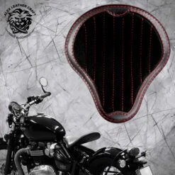 Triumph Bonneville Bobber Sitz Ab 2016 Standard Glanz Und Samt Schwarz Und Rot V2
