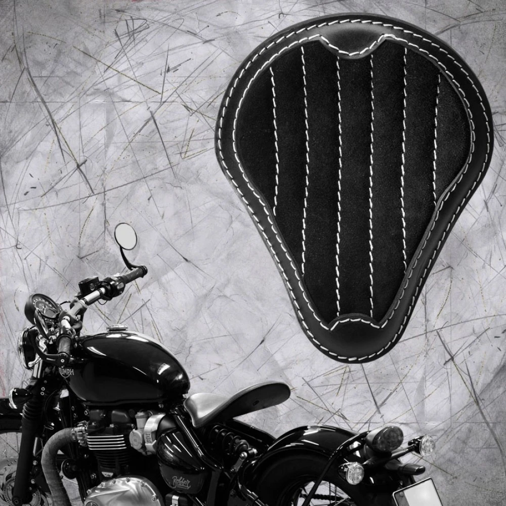 Triumph Bonneville Bobber Sitz Ab 2016 Standard Glanz Und Samt Schwarz Und Weiß V2 3 Triumph Bonneville Bobber Sitz Ab 2016 Standard Glanz Und Samt Schwarz Und Weiß V2