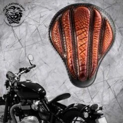 Triumph Bonneville Bobber Sitz Ab 2016 Standard Optimus Kroko Vintage Braun