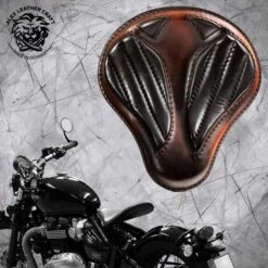 Triumph Bonneville Bobber Sitz Ab 2016 Standard Kurz Schwarz Und Braun V2