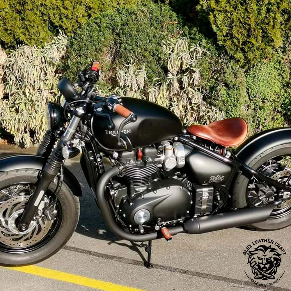 Triumph Bonneville Bobber Sitz Ab 2016 Standard Vintage Braun 4 Triumph Bonneville Bobber Sitz Ab 2016 Standard Vintage Braun – Bild 2