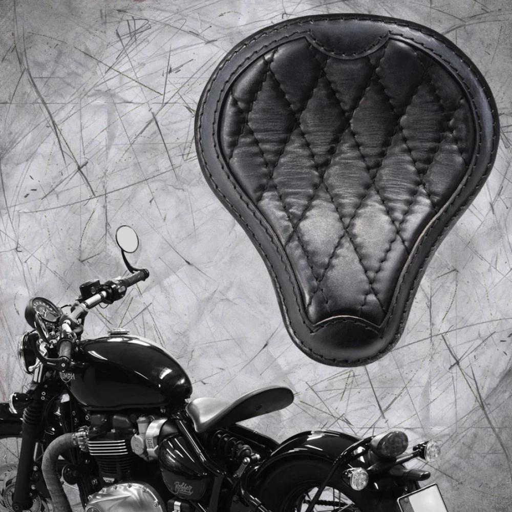 Triumph Bonneville Bobber Sitz Ab 2016 Vintage Schwarz Luxus Rautenmuster 3 Triumph Bonneville Bobber Sitz Ab 2016 Vintage Schwarz Luxus Rautenmuster