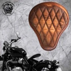 Triumph Bonneville Bobber Sitz Ab 2016 Vintage Braun Luxus Rautenmuster